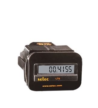 Zeitzähler, Spannungseingang, 1x8 Ziffern LCD, Batteriebetrieb, 1/16 DIN