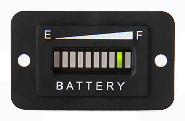 Batteriestandsanzeige, LED-Balkenanzeige, rechteckig, 20mA, 36VDC, IP65