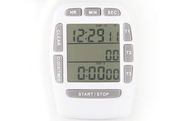 Timer, Countdown & Stoppuhr, LCD-Anzeige, Batteriebetrieb
