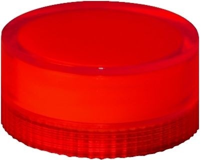Lampenglas glatt für beleuchteten Drucktaster mit Glühlampe Rot