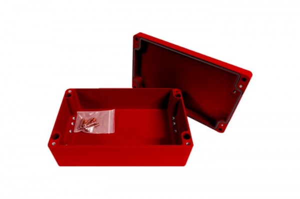Aluminium-Druckguss-Gehäuse efabox 220x120x91mm IP69K Silikondichtung RAL3001 Rot