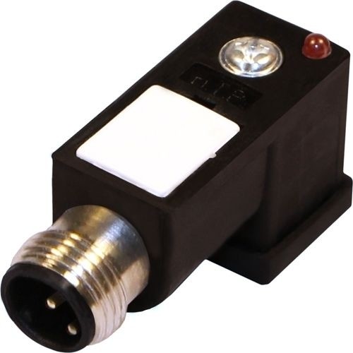 Ventilstecker Bauform C (8mm) Höhe 21mm 2+2PE mit Varistor + LED Gelb (bipolar) 24V - Sensorstecker M12 Stift 5P
