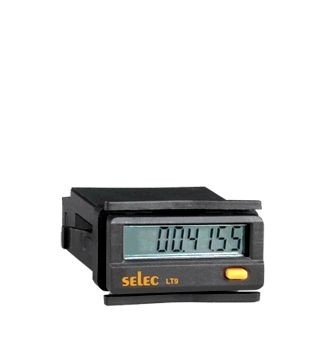 Zeitzähler, Spannungseingang, 1x8 Ziffern LCD, Batteriebetrieb, 1/32 DIN