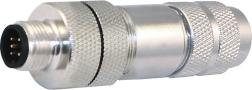 Sensorstecker M12 D-Codierung Stift gerade Metallgehäuse PG9 Schraubanschluß 4P -ATEX-