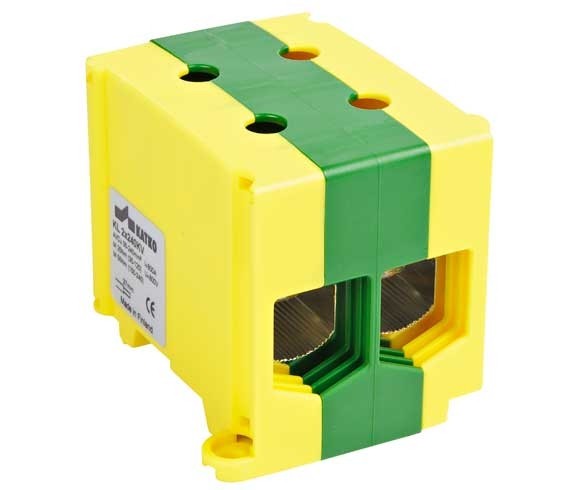 Anschlussblock KL 2x240PE Schlüsselgröße Hex 8 gelb-grün