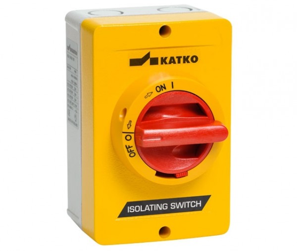 Sicherheitsschalter Trennschalter AC-21:40A A2 Gehäuse AL 4-polig Gelb/Rot
