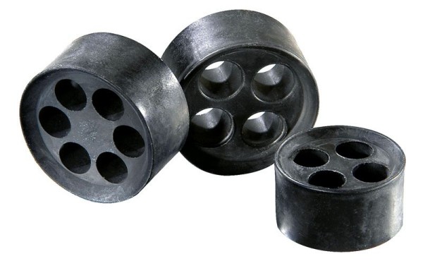 SPRINT Mehrfachdichteinsatz für SPRINT-Kabelverschraubung, schwarz, MFD 40/09/069, M40x1,5, 5,5 - 6,9 mm
