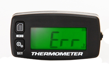Thermometer, LCD-Anzeige beleuchtet,°C/°F, Batteriebetrieb, IP68