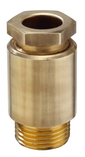 Kabelverschraubung aus Messing, Dichtring aus EPDM, Messing blank aus EPDM, für ungeschirmte Kabel, KVMP 30/29-W18, PG29, 16-18,5