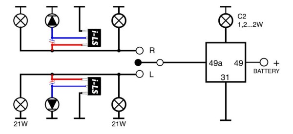 Blinkrelais LED für i-LS 24V 0-140W (2+1) 4P