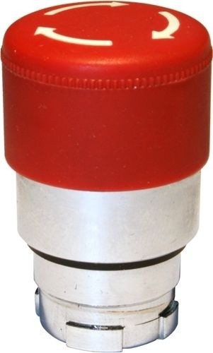 Pilzdrucktaster Metall 30mm Drehentriegelung Rot