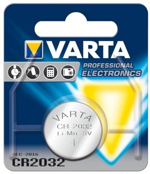 Knopfzellenbatterie VARTA Lithium CR2032 3V 230mAh