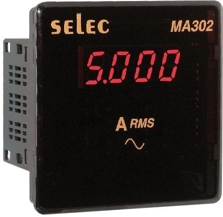 Amperemeter, 0-5AAC, einphasig, 240VAC, 1/4 DIN