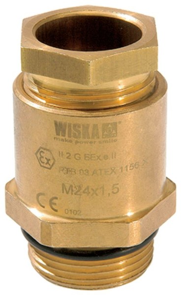 Explosionsgeschützte Kabel- und Leitungseinführung für geschirmte Kabel, EX-KVM 18-Z10, M18x1,5, 8-10,5