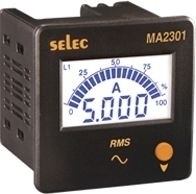 Amperemeter, 0-5AAC, dreiphasig, LCD-Bargraph-Anzeige, 240VAC, 72x72mm
