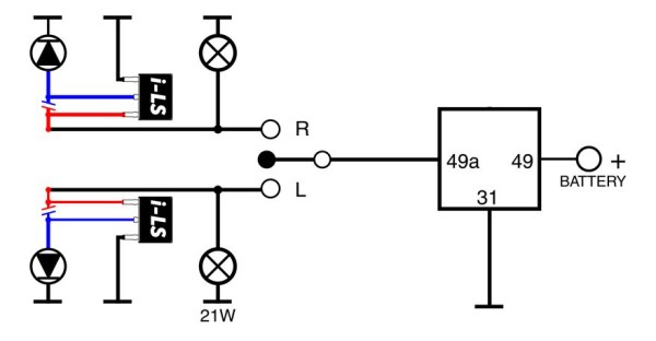 Blinkrelais LED für i-LS 24V 0-90W 3P