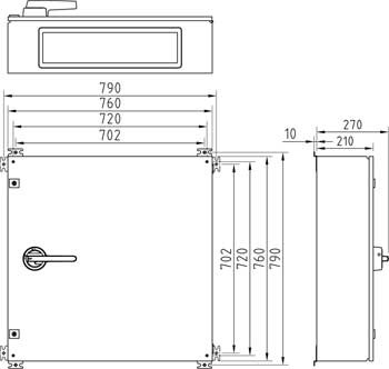 Sicherheitsschalter Trennschalter AC-21:400 A AC-23:400 A TR06 Stahlblechgehäuse 6-polig