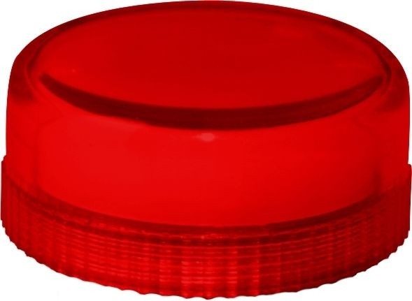 Lampenglas glatt für Meldeleuchte mit Glühlampe Rot
