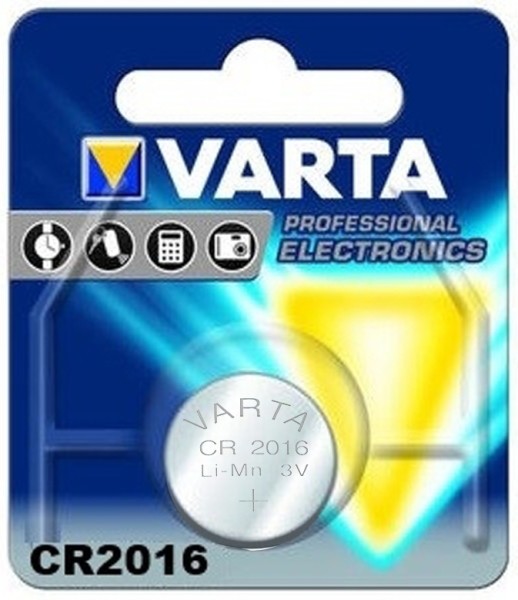 Knopfzellenbatterie VARTA Lithium CR2016 3V 90mAh
