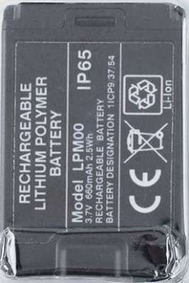 Li-Ionen-Batterie 3,7V 0,66Ah 2Wh IP65 - LPM00
