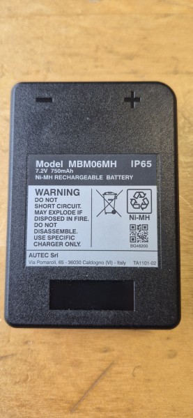 NiMH-Batterie 7,2V 0,750Ah 5Wh IP65 - MBM06MH