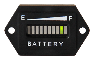 Batteriestandsanzeige, LED-Balkenanzeige, rechteckig, 20mA, 12-24VDC, IP65